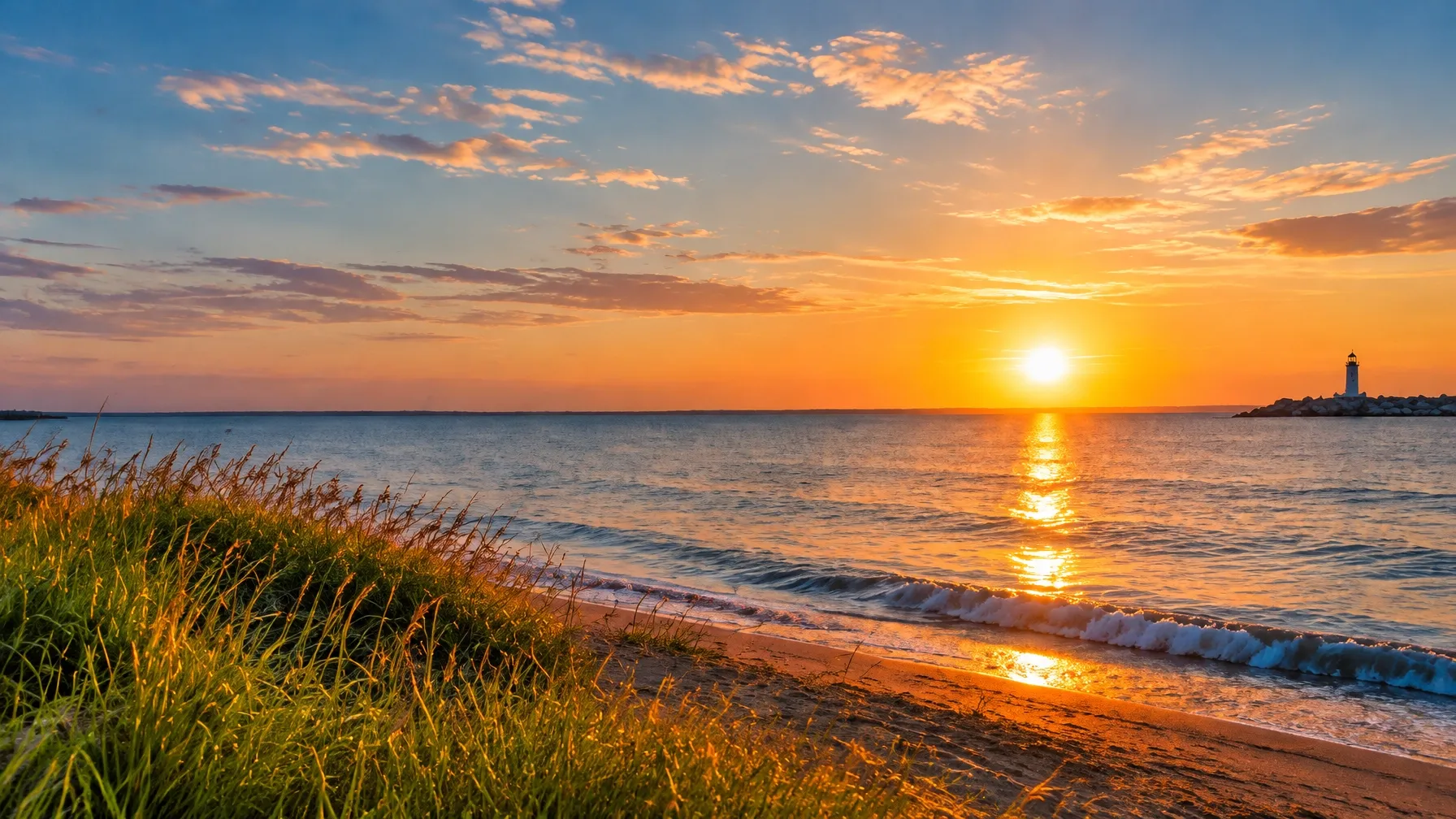 Sunset over Lake Huron near Saugeen Shores
